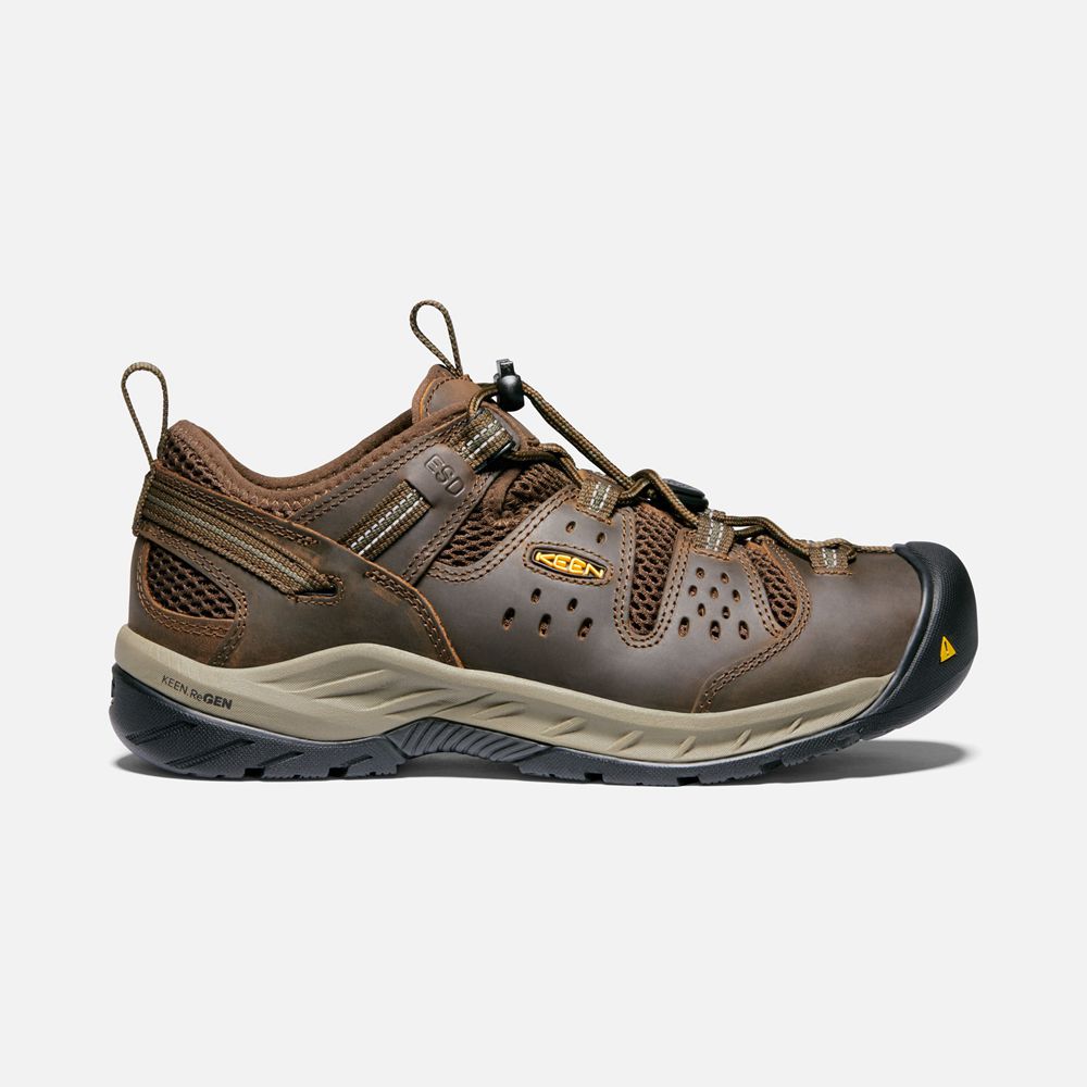 Keen Iş Ayakkabısı Erkek Kahverengi - Atlanta Cool Ii Esd (Soft Toe) - Türkiye UYAF96473